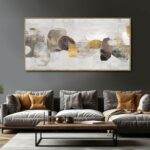 SDYA Gray Abstract Wall Art Decor 30x60 Inch Large Gold Wall Art Modern Artwork ... - Image 6