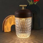 Modern Crystal Table Lamp with 24 Pine Nut Design Charging Base 3 Color Temperat... - Image 3