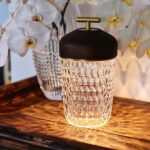 Modern Crystal Table Lamp with 24 Pine Nut Design Charging Base 3 Color Temperat... - Image 5
