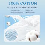 JSD 100% Cotton Sage Green Sheet Set Twin, 300 High Thread Count Sateen Sheets D... - Image 3