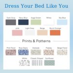 JSD 100% Cotton Sage Green Sheet Set Twin, 300 High Thread Count Sateen Sheets D... - Image 8