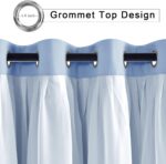 Hiasan Baby Blue Blackout Curtains with Sheer 84 Inches Long, Thermal Insulated ... - Image 3