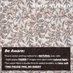 Amor Virisso Floral Throw Pillow Covers 20x20 Set of 2 Vintage Block Print Pillo... - Image 6