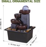 Father'sDen Collection Water fountains indoor-Waterfall-Tabletop Desk fountain w... - Image 4