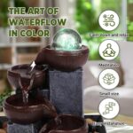Father'sDen Collection Water fountains indoor-Waterfall-Tabletop Desk fountain w... - Image 6
