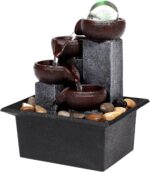 Father'sDen Collection Water fountains indoor-Waterfall-Tabletop Desk fountain w... - Image 7