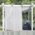 RYB HOME Outdoor Sheer Curtains for Porch, Privacy Added 2 Layer Design Light Fi... - Image 3