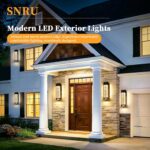 Bubble Glass Outdoor Wall Light Fixtures 2-Pack, Anti-Rust Outdoor LED Porch Lig... - Image 9
