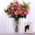 Hand Painted Gold Vase 11.6 inch Tall. (Gold) - Image 6