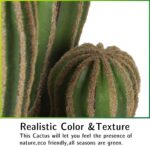 Artificial Cactus Fake Big Cactus 24 Inch Faux Cacti Plants for Home Garden Offi... - Image 6