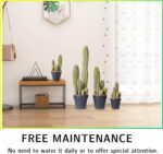 Artificial Cactus Fake Big Cactus 24 Inch Faux Cacti Plants for Home Garden Offi... - Image 8