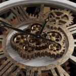 B-Style Large Wall Clock 18 Inch Moving Gear Oversized Vintage Farmhouse Rustic ... - Image 3
