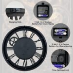 B-Style Large Wall Clock 18 Inch Moving Gear Oversized Vintage Farmhouse Rustic ... - Image 6