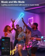 Smart Neon Rope Lights USB, 16.4Ft LED Rope Lights IC & RGB Color Changing with ... - Image 4