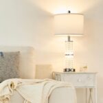 SAIWEYA Crystal Table Lamps Modern 3-Way Dimmable Bedside Lamp with 2 USB Ports ... - Image 8