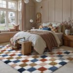 PureCozy Checkered Rug 5x7 for Living Room, Modern Rainbow Shag Rug Super Soft W... - Image 6