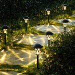 GIGALUMI 6 Pack Solar Pathway Lights Outdoor, Metal Glass & ABS Solar Landscape ... - Image 7