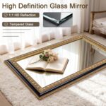 Vintage Wall Mirror for Living Room, 48" L x 24" W Large Gold Mirror for Wall wi... - Image 5