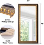 Vintage Wall Mirror for Living Room, 48" L x 24" W Large Gold Mirror for Wall wi... - Image 10