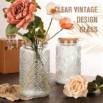 GUEQUITLEX Vintage Glass Jars with Lid, 32OZ Food Storage Containers 2 Pack Clea... - Image 4