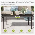 Sophia & William Patio Conversation Set for 5, 3-Seater Sofa, 2 Swivel Chairs an... - Image 8