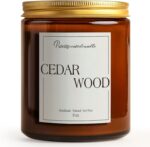 Cedar Wood Candles for Home Scented, Natural Soy Aromatherapy Non Toxic Candles ... - Image 6