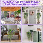 Hotop 6 Pcs Ferns Artificial Hanging Plants Vine Hanging Fake Plants Faux Ferns ... - Image 6