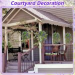 Hotop 6 Pcs Ferns Artificial Hanging Plants Vine Hanging Fake Plants Faux Ferns ... - Image 7