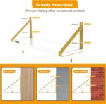 Clear Shelves, Gold Floating Shelves Wall Mounted Set of 2, 8mm Transparent Acry... - Image 6