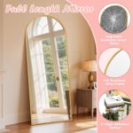 Full Length Mirror, 58" x 18" Arched Full Body Mirror Large Standing Floor Mirro... - Image 7