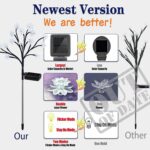 TONULAX Solar Garden Lights - Upgraded Landscape Tree Lights with Larger Solar C... - Image 5