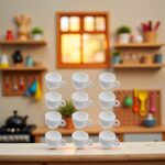 12 Pcs Miniatures White Cups, Mini Coffee Tea Cups, Coffee Cups, Small Dollhouse... - Image 4