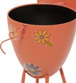 Deco 79 Metal Pig Indoor/Outdoor Planter - Large Planter Pot with Floral Accents... - Image 3
