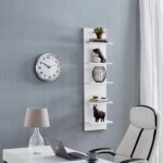 Danya B. Decorative Wall Mount Vertical Shelving Unit – Modern Column Shelves (W... - Image 5