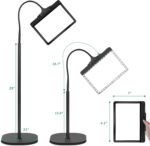 NZQXJXZ Large 5X Rechargeable Floor Magnifying Glass with Light and Stand 43 LED... - Image 7