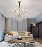 Crystal Chandelier 6 Lights Clear K9 Crystal Luxury Interior Decoration Ceiling ... - Image 3