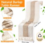 6 Sets Boho Decoration Placemats Round Woven Placemats, Cloth Napkins, Wood Bead... - Image 4