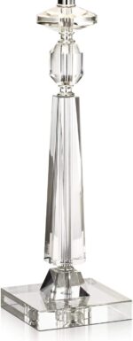 Vienna Full Spectrum Aline 27" Tall Geometric Modern Table Lamps Set of 2 Clear ... - Image 5