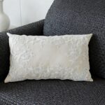 Qianly Throw Pillow Luxury Versatile Embroidery Lace Floral Sofa Cushion for Cou... - Image 5