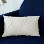 Qianly Throw Pillow Luxury Versatile Embroidery Lace Floral Sofa Cushion for Cou... - Image 7