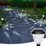 GIGALUMI 8 Pack Solar Lights Outdoor, Solar Pathway Lights with Great Pattern, W... - Image 3