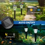 GIGALUMI 8 Pack Solar Lights Outdoor, Solar Pathway Lights with Great Pattern, W... - Image 8