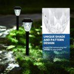 GIGALUMI 8 Pack Solar Lights Outdoor, Solar Pathway Lights with Great Pattern, W... - Image 9