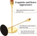 Oatnauxil Metal Gold Taper Candle Holder for Wedding, Dinning, Party, Fits 3/4 i... - Image 4