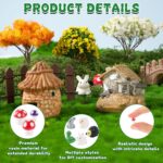 62 Pcs Mini Fairy Garden Accessories Outdoor, Fairy House Accessories Including ... - Image 4