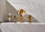 SAFAVIEH Lighting Collection – Iria Gold Dome Mushroom Table Lamp, Modern Metal ... - Image 4