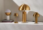 SAFAVIEH Lighting Collection – Iria Gold Dome Mushroom Table Lamp, Modern Metal ... - Image 7