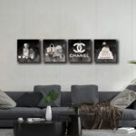 Meetdeceny Fashion Wall Art for Living Room-Black And White Wall Art Decor for W... - Image 4