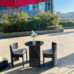 TWT Patio Furniture Set Aluminum 3 Pieces All-Weather Rattan Outdoor Chairs with... - Image 9