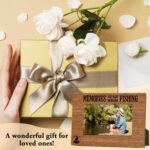Memories Are Made While Fishing Picture Frame, 4x6 Wood Photo Frame, Memories Ph... - Image 6
